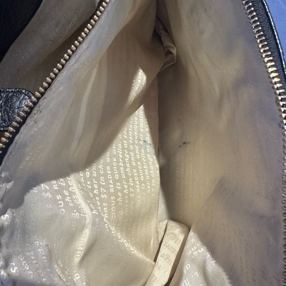 Kate Spade Wellesley Alessa Black Pebbled Leather Satchel – Hand Painted 1 of 1 - Picture 12 of 16